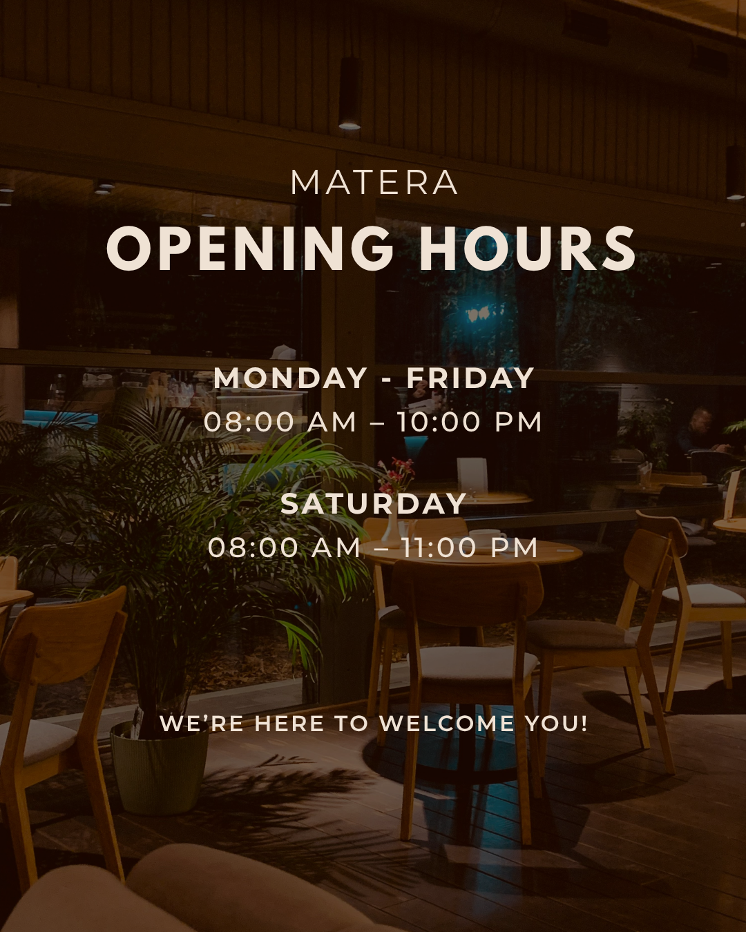 Matera Cafe Instagram post